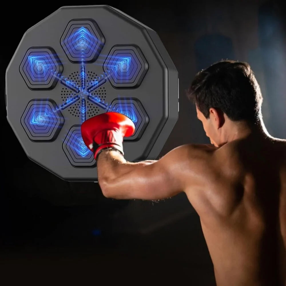 Intelligent Music Boxing Machine – Wall-Mounted Training Equipment with Bluetooth & LED Lights