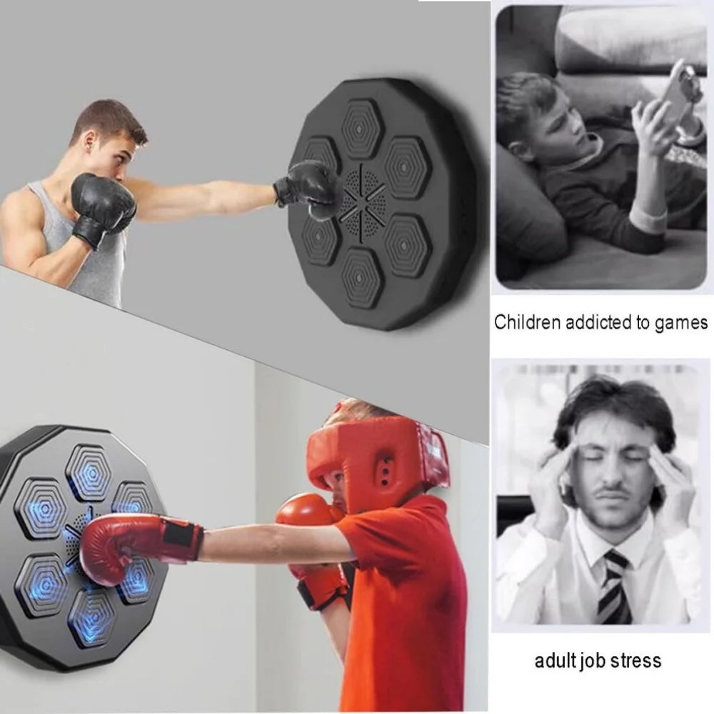 Intelligent Music Boxing Machine – Wall-Mounted Training Equipment with Bluetooth & LED Lights