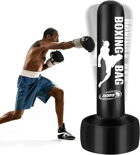 Inflatable Freestanding Heavy Punching Bag for Adults – 69" Tall, Durable PVC, Perfect for Boxing & Fitness Training